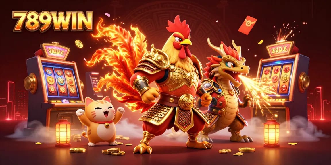 Experience the excitement of gambling at 789WIN with vibrant characters and thrilling casino elements.