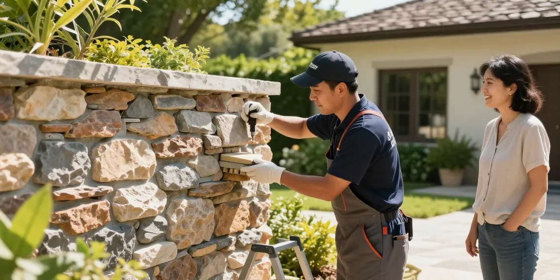 Stonemason Regina installing quality stonework, trusted local provider.