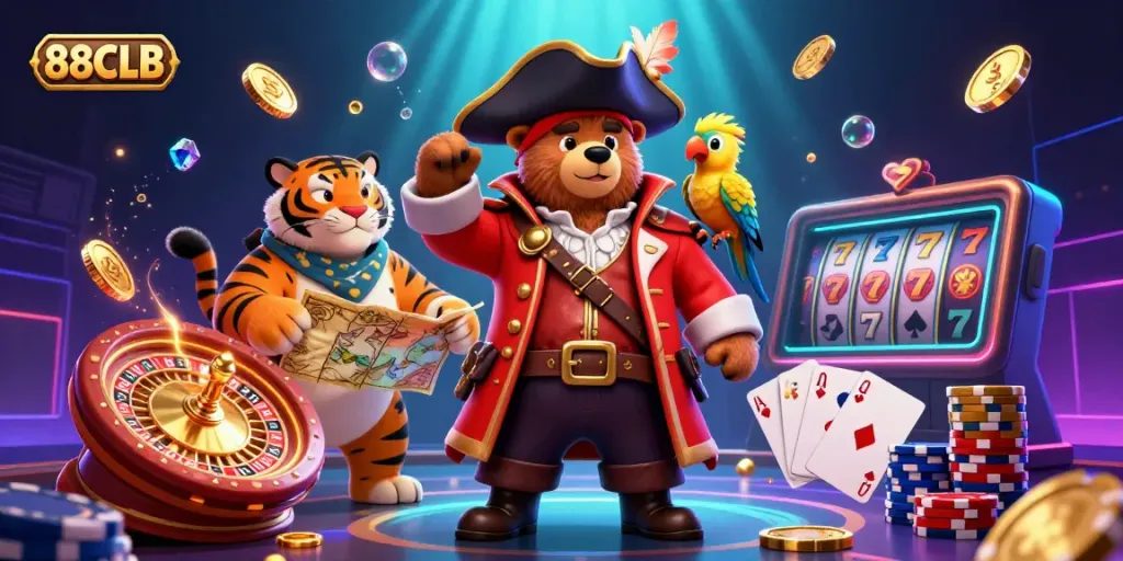 Engage with exciting slots and casino games at 88CLB featuring dynamic characters and stunning effects.