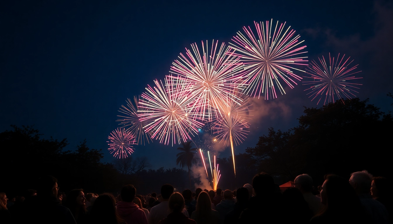 Experience magnificent fireworks uk lighting up the night sky during a vibrant celebration.