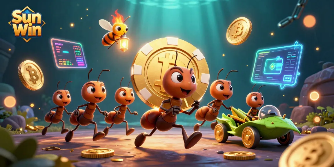 Experience thrilling moments at Sun Win casino with a cartoon heist scene featuring high-stakes poker.
