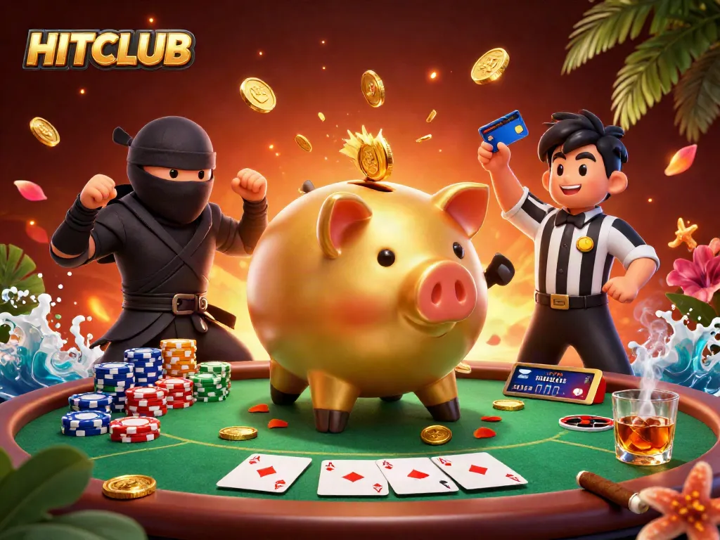 Experience thrilling gameplay at HITCLUB with vibrant casino characters and rich gaming elements.