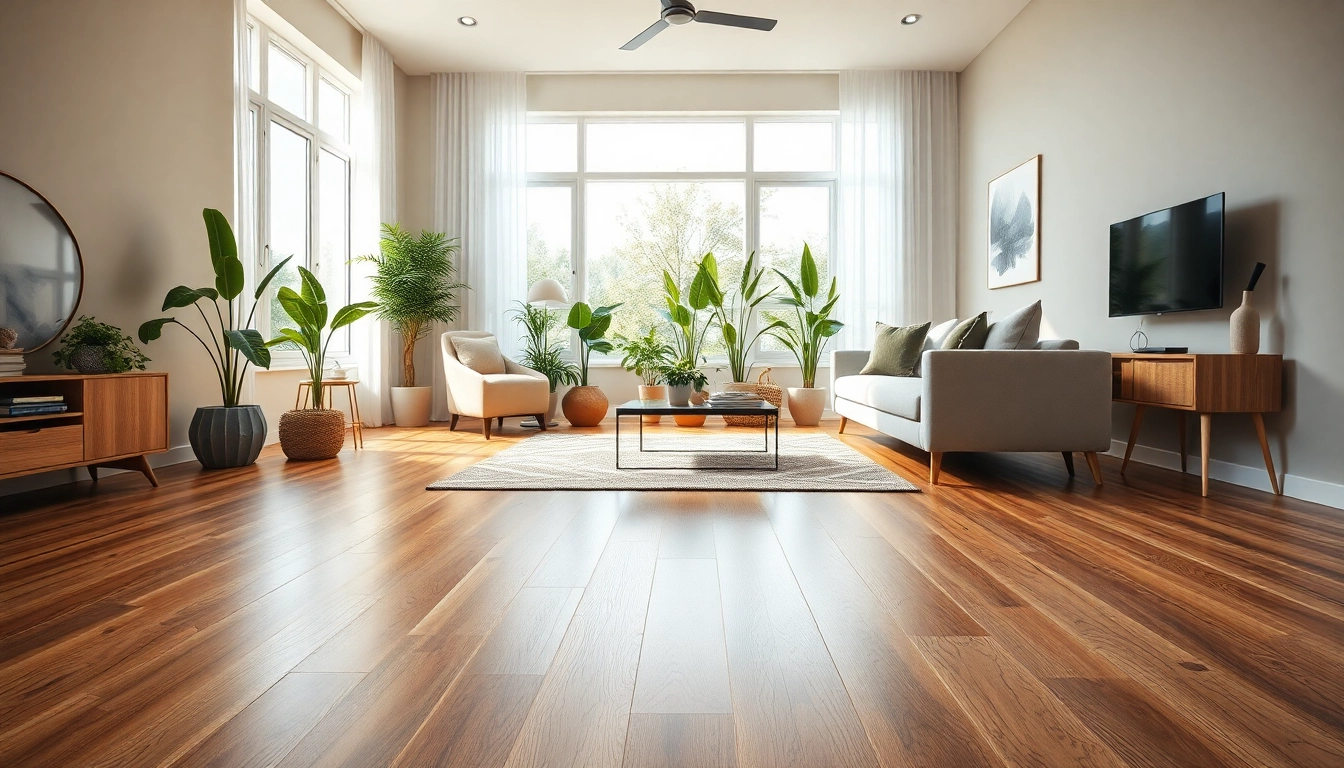 Explore the benefits of waterproof vinyl flooring in a modern living space setting.