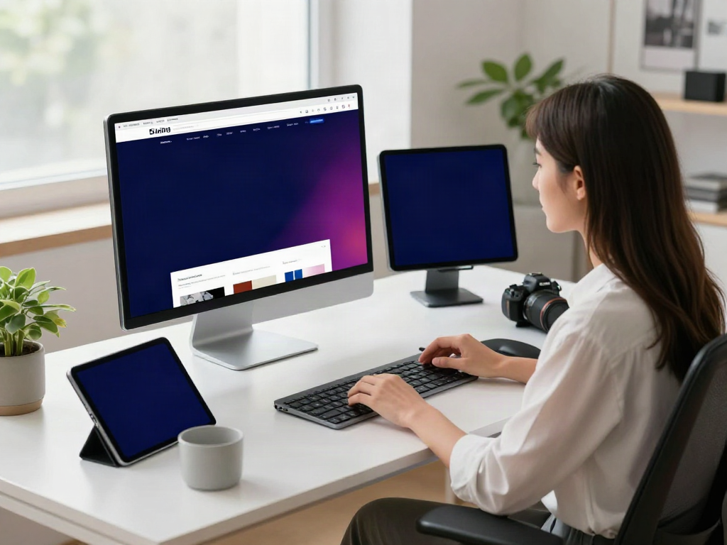 Navigate to this web-site from a modern workspace with a professional seamlessly using technology.