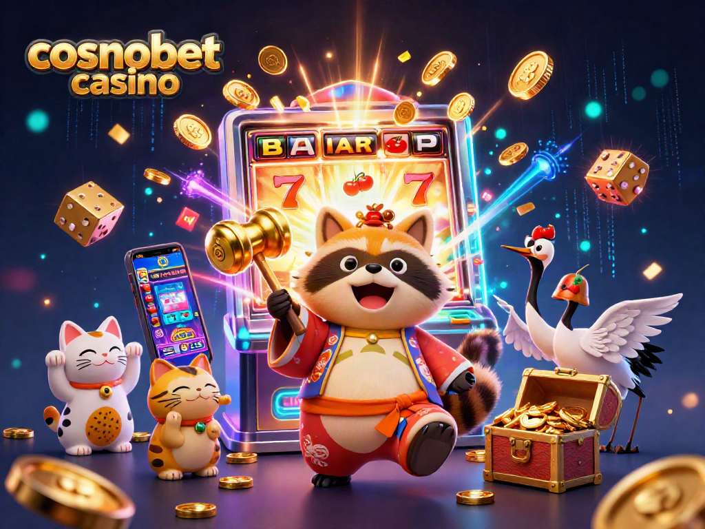 Experience fun at cosmobet casino with lucky symbols, playful characters, and exciting game visuals.