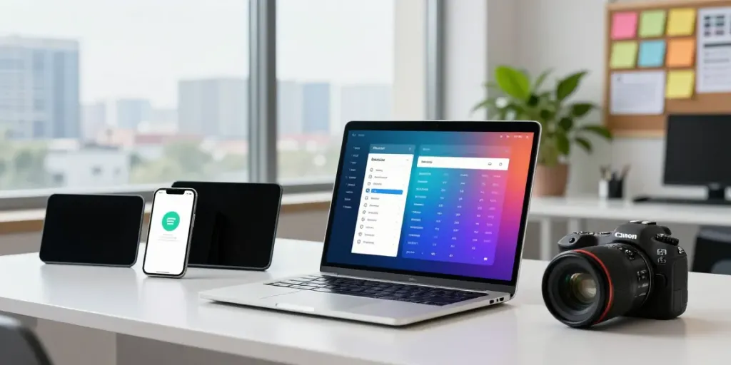 Modern tech workspace focused on instant indexing statistics and strategies.