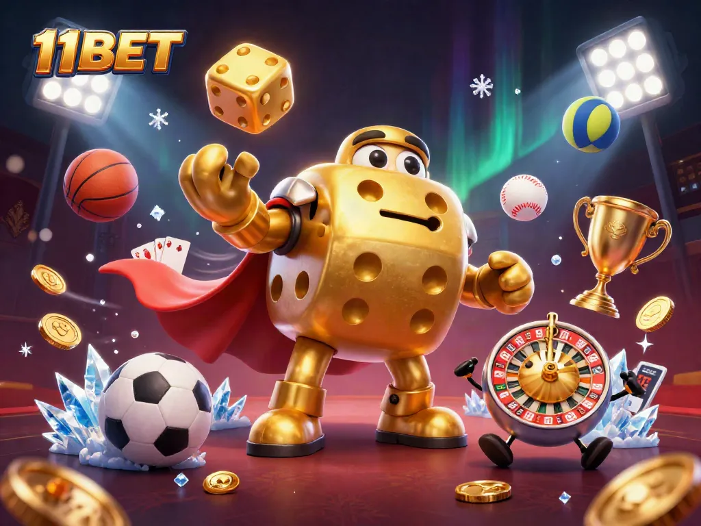 Engage with thrilling games at 11BET, showcasing a dynamic 3D casino adventure with unique characters.
