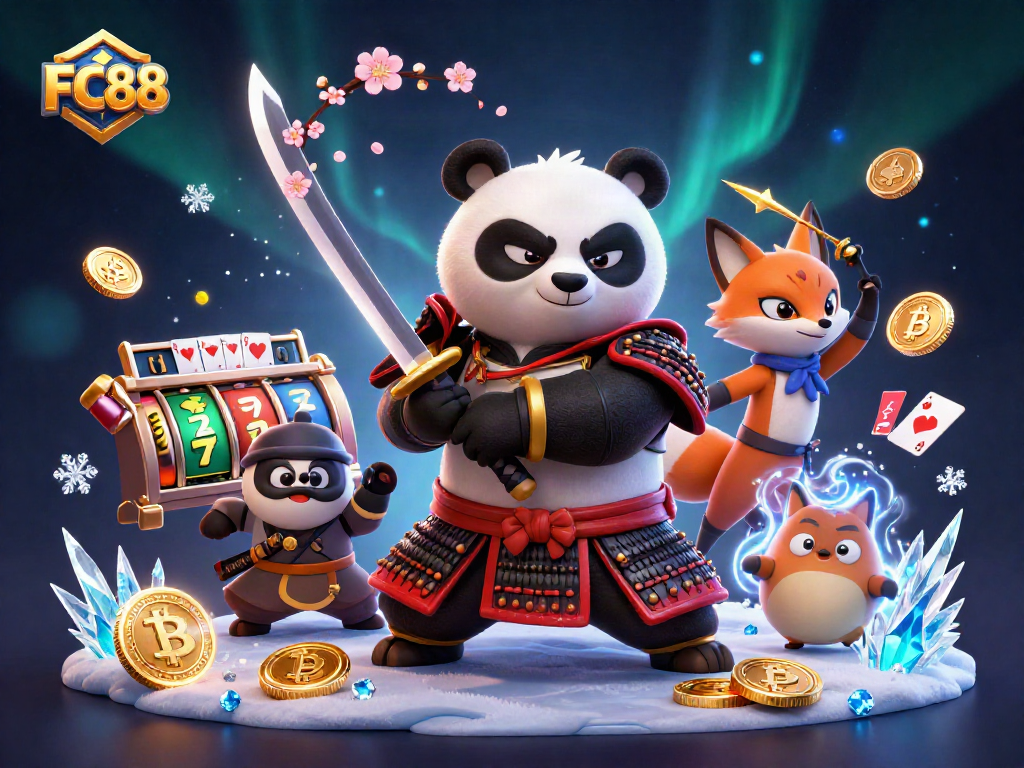 Experience thrilling FC88 gameplay with 3D characters and vibrant casino elements.