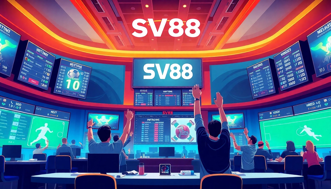 Experience the excitement of Nhà Cái SV88 through a vibrant sportsbook scene.