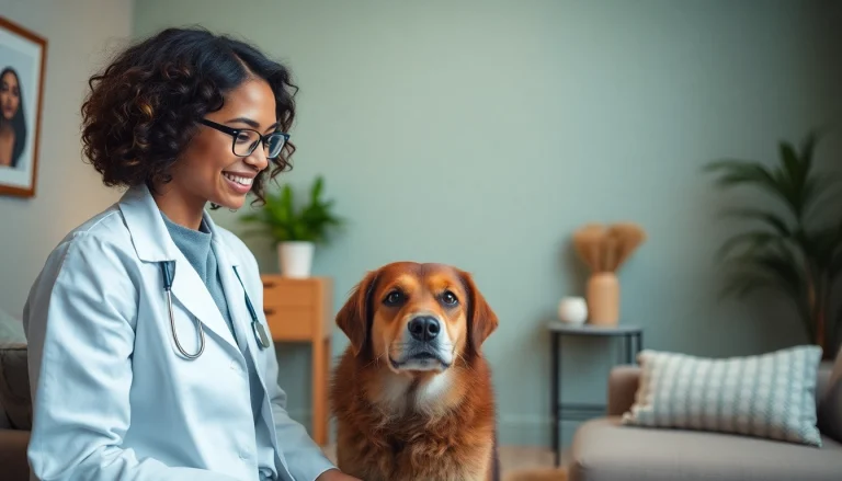 Psychologist with a dog Sydney creating a welcoming therapy environment with a therapy dog.