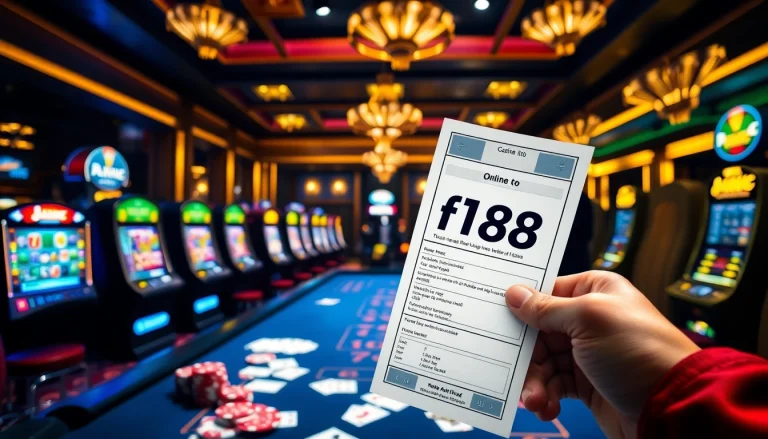 f168 players engaging in a thrilling casino experience with poker chips and cards in action.