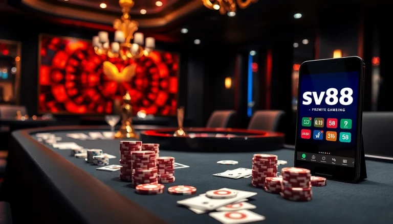 Experience thrilling gameplay at sv88 tv with vibrant casino tables and exciting betting action.