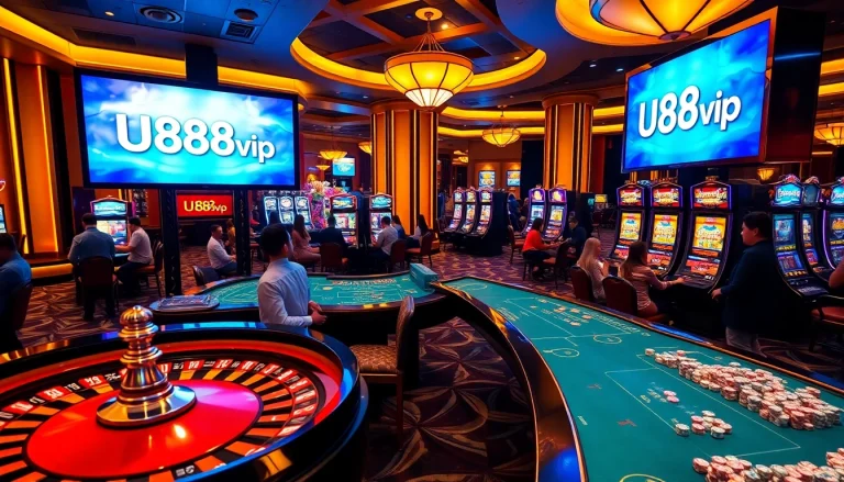 Experience thrilling gameplay at U888vip's luxurious online casino platform.