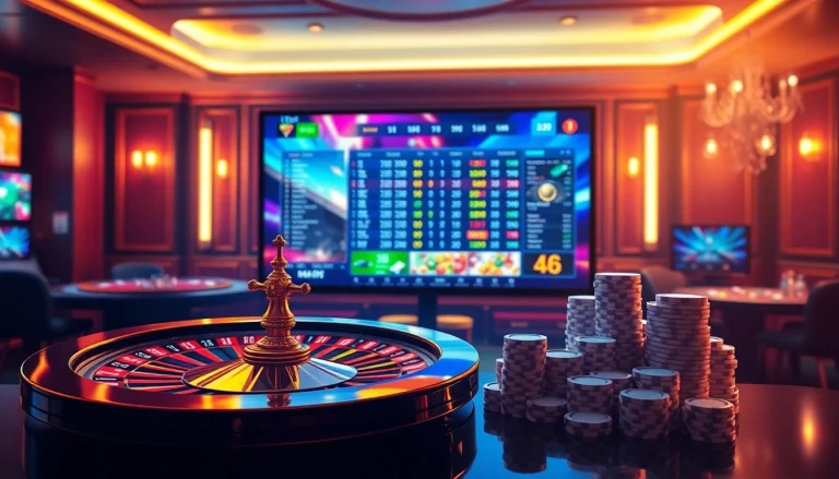 Experience the excitement of 12bet with vibrant casino elements and betting activities.