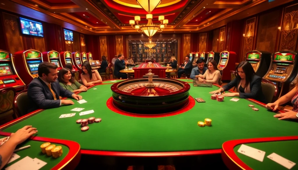 Experience excitement at MM88 COM's luxurious casino with roulette and poker chip action.