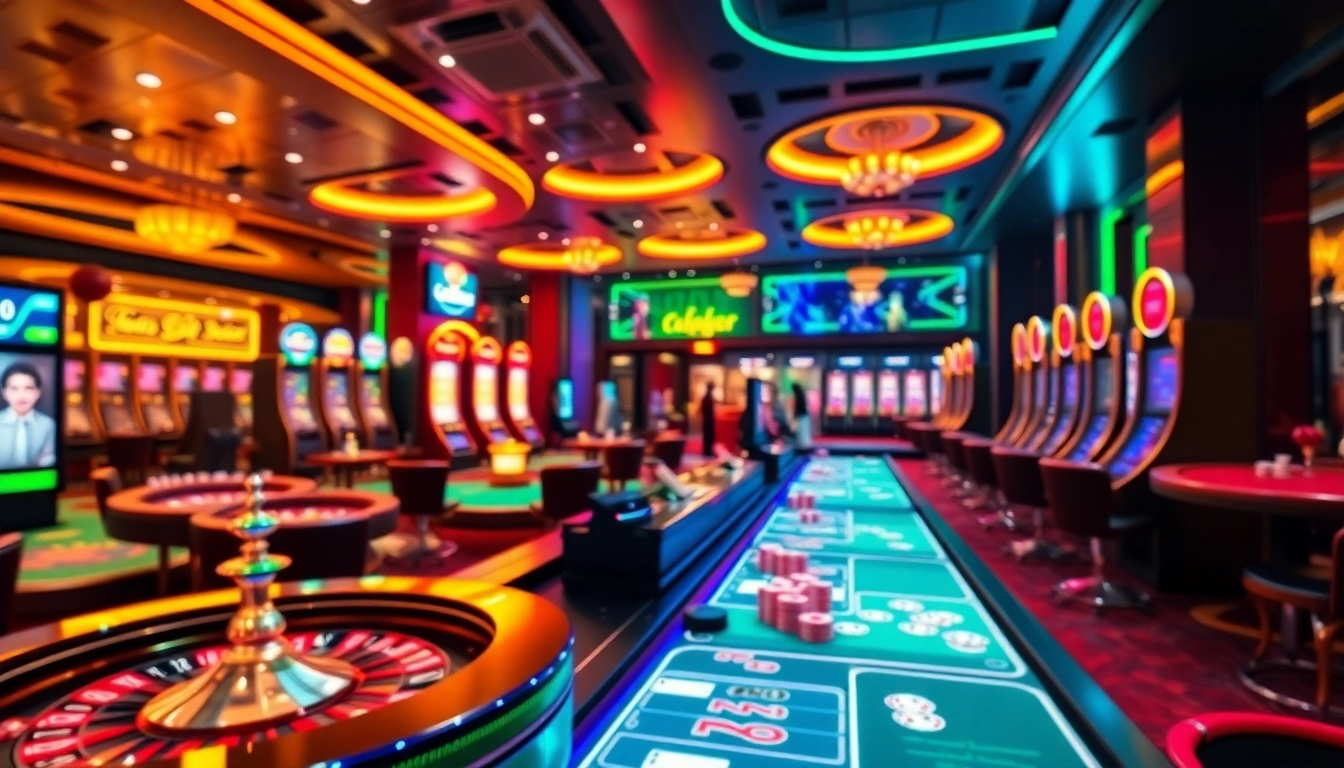 Experience the excitement of GG88 bet with vibrant online casino gaming visuals featuring roulette and poker.