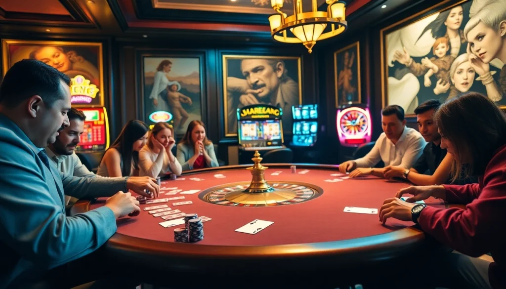 Engaged players at a luxury casino table reveling in excitement on https://bu88.mex.com/ for a thrilling betting experience.