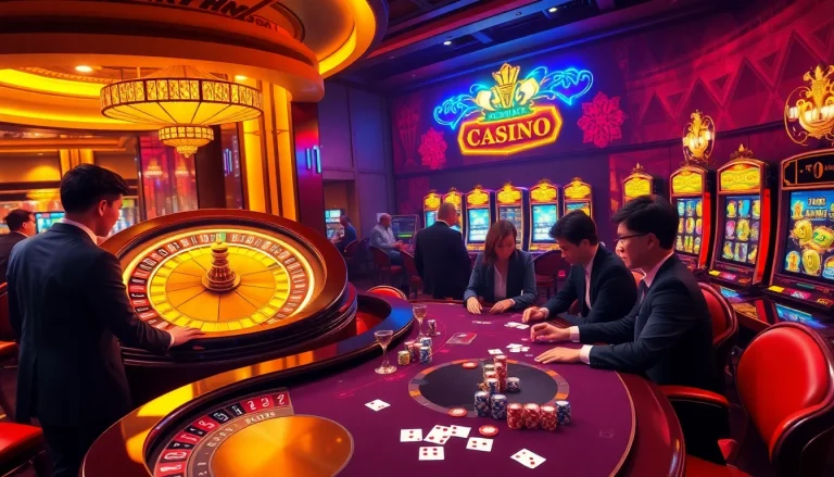 Experience thrilling gambling at https://uu88.casa/ with vibrant casino tables and players in action.