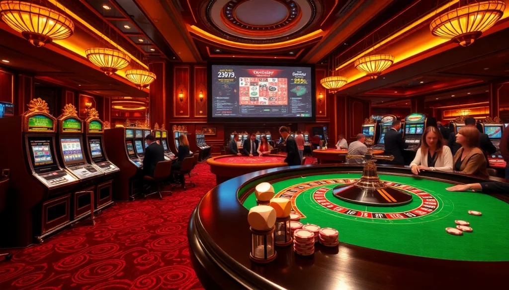 Experience thrilling gameplay and luxury at rikvip.gb.net with vibrant casino elements.
