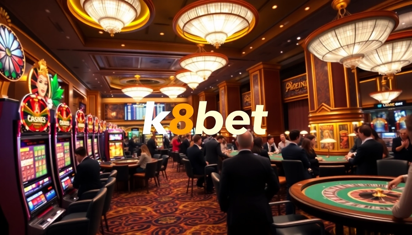 Experience the excitement of gambling at K8BET with vibrant casino games and luxury.
