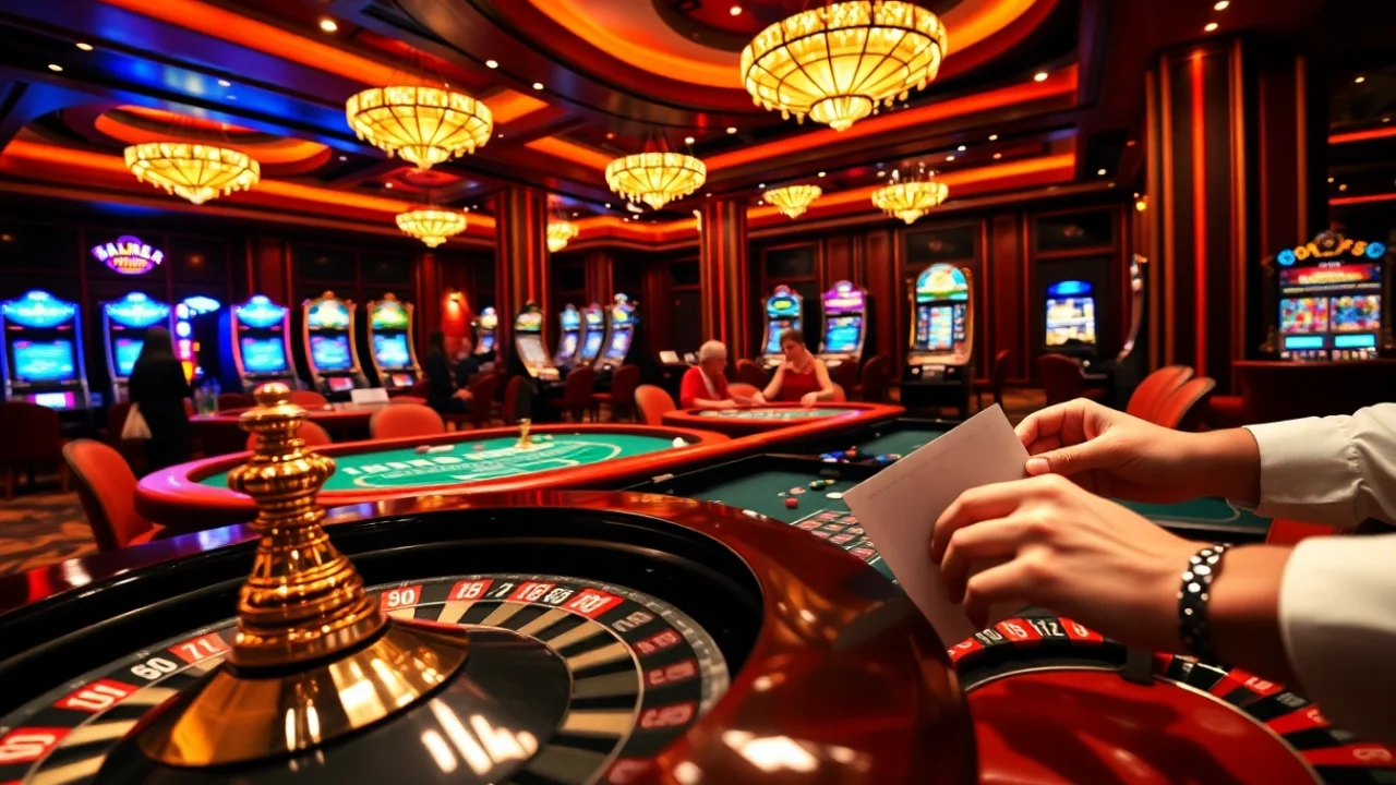 Engage in thrilling games at https://gg88.biz/ featuring luxurious casino tables and vibrant slot machines.