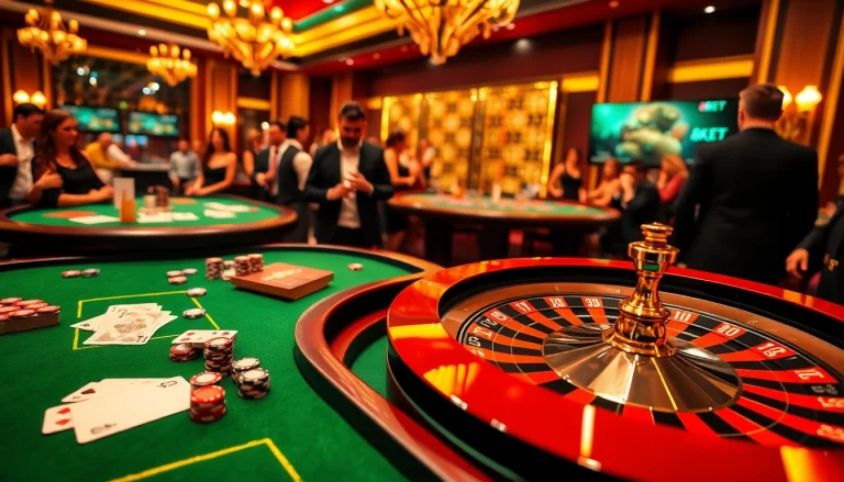 Experience thrilling gameplay at 8kbet casino with luxurious tables and exciting betting action.