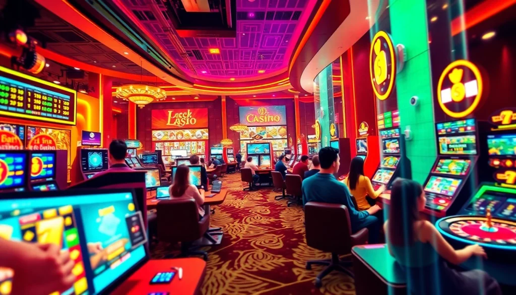 Engaging online casino scene at https://luckywin.name showcasing vibrant games and a secure environment.