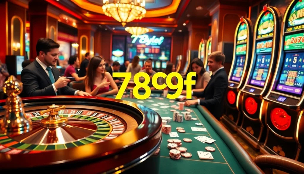 Experience thrilling action at the casino with engaging tables and games featuring 789f.