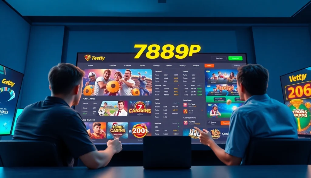 Engaging scene of 789P's online gaming interface showcasing sports betting and casino games.