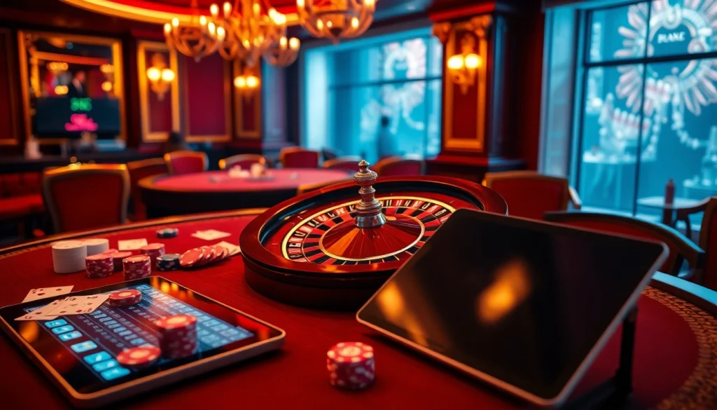 Experience the thrill of betting at https://23winn.casino/ with a luxurious casino scene featuring poker chips and a roulette wheel.