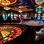 Experience the excitement of EEJL casino games with vibrant roulette and poker scenes.