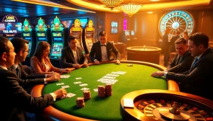 Experience high-stakes excitement at U888 with a luxurious casino table scene featuring poker chips and cards.