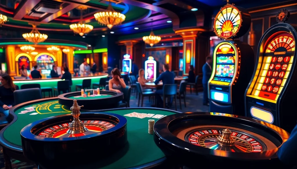 Experience the excitement of gambling at https://xx88n.org/ with a vibrant casino scene featuring poker players and roulette.