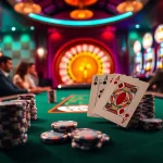 Engage in thrilling casino action at https://777vip.dev/ with poker chips, cards, and vibrant slot machines.
