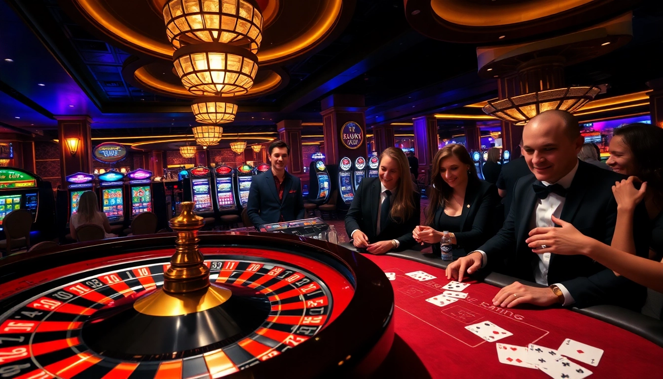 Engage with excitement at luck8's luxurious gaming tables and vibrant casino atmosphere.