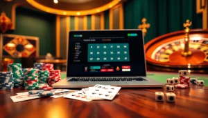 Engage in thrilling online gambling with https://kjc.coach/, featuring vibrant poker chips and interactive slots.