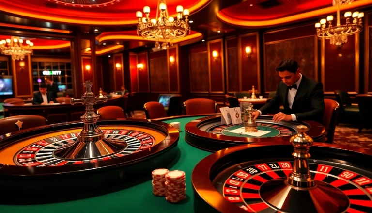 Experience the excitement of 789f with poker chips flying at a vibrant casino table.