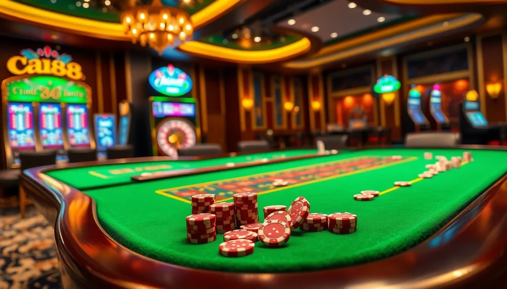 Experience the thrill of ku88 casino gaming with vibrant tables and exciting slot machines.