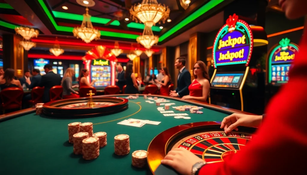 Experience the thrill of Mu88 at an upscale casino poker table with vibrant poker chips.