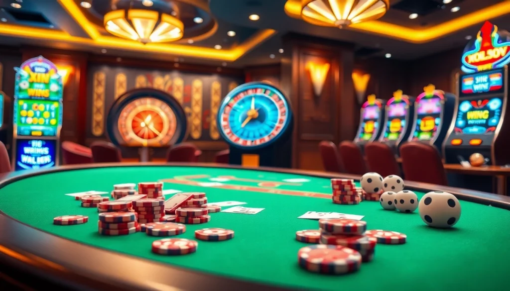 Gambling players enjoy a thrilling moment at XX88.COM with cards and chips.