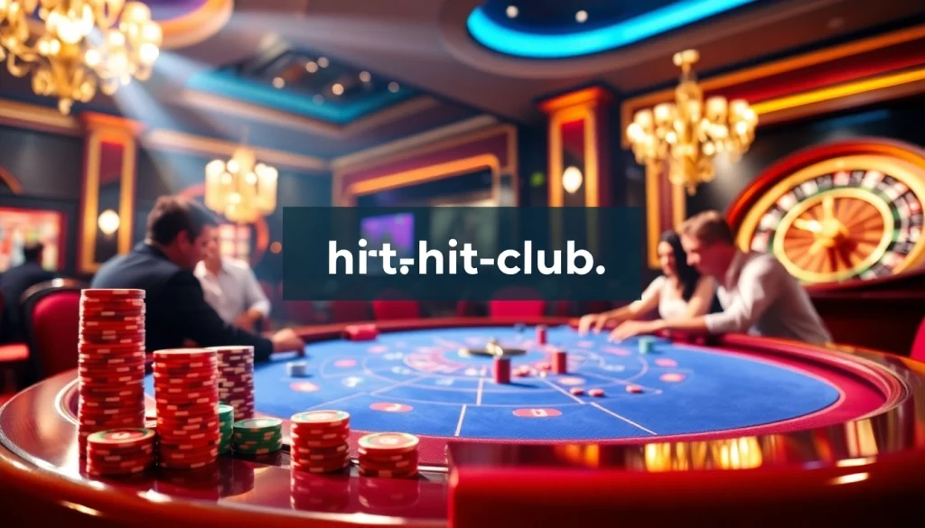 Intense poker game and digital betting interface at https://hit-club.games/ showcasing excitement and luxury.