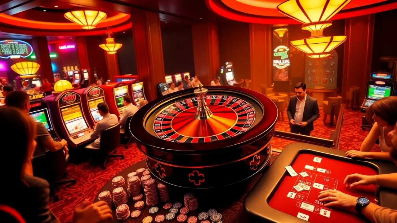 Experience the luxury and excitement of tg88 com Casino with vibrant gaming elements.