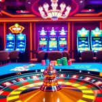 Experience the excitement of nk88 at a luxurious casino with vibrant games and casino tables.