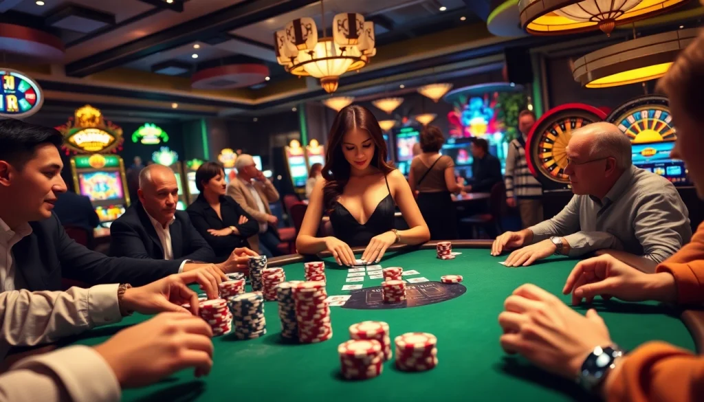 Experience the excitement of 69vn.gb.net with vibrant casino games and enthusiastic players at the poker table.