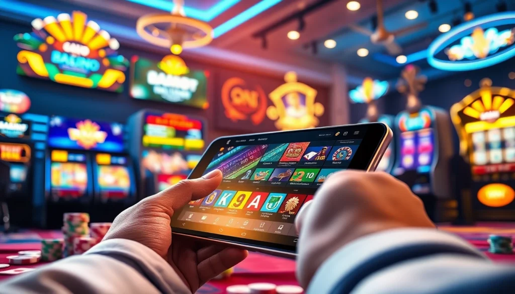 Engaging scene of online gaming at ev88win.live, featuring casino games and sports betting options.