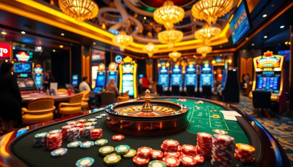 Experience the thrill of WW88 with vibrant poker chips and a lively casino atmosphere.