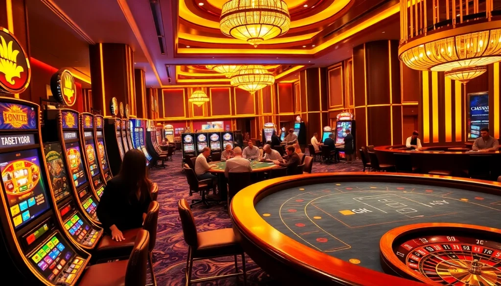 Experience the thrill of gambling at https:/nk88.us.com/ with vibrant casino tables and exciting slot machines.