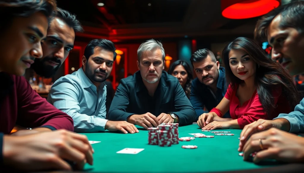 Exciting online poker game scene at sbobet.dance with competitive players.