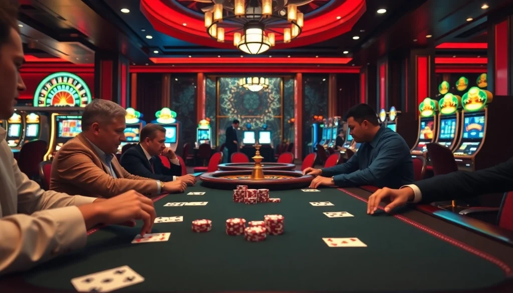 Experience the thrill of poker at OKFUN's online casino, featuring vibrant tables and exciting gameplay.