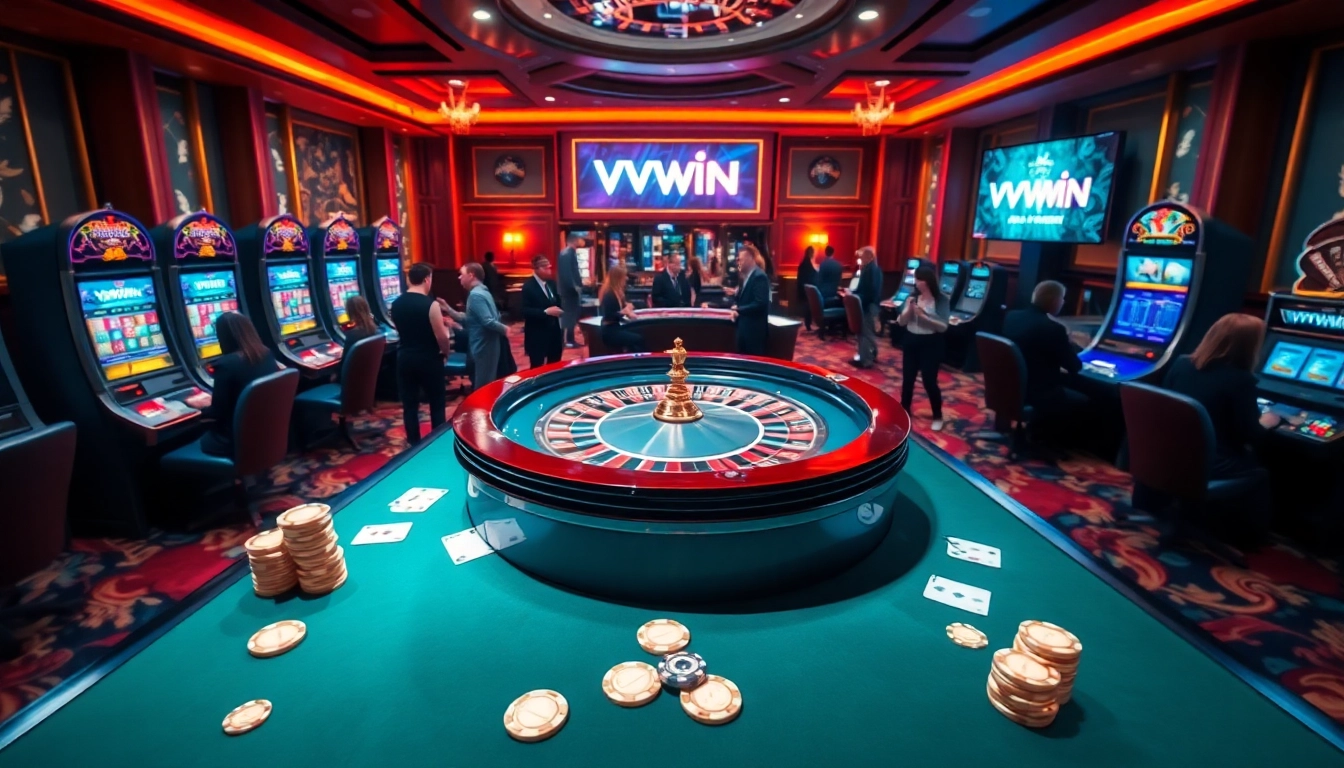 Experience winning moments at VVVWIN with thrilling casino games and vibrant atmosphere.